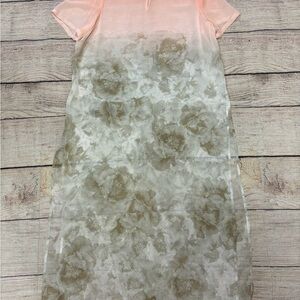 Calvin Klein Soft Pink khaki longer top slits on the side